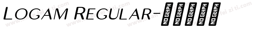 Logam Regular字体转换